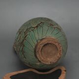 Antique Celadon Porcelain Vase with Floral Design, Ming Dynasty Vintage Vase