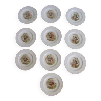 Bavaria Schumann Arzberg Germany Set of 10 China Dessert Plates