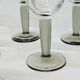 6 verres à vin vintage Bormioli Rocco en cristal gris strié