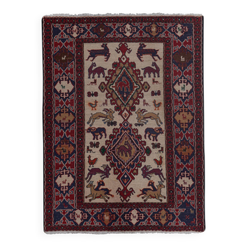 Kilim turc vintage tissé main 108x143 cm