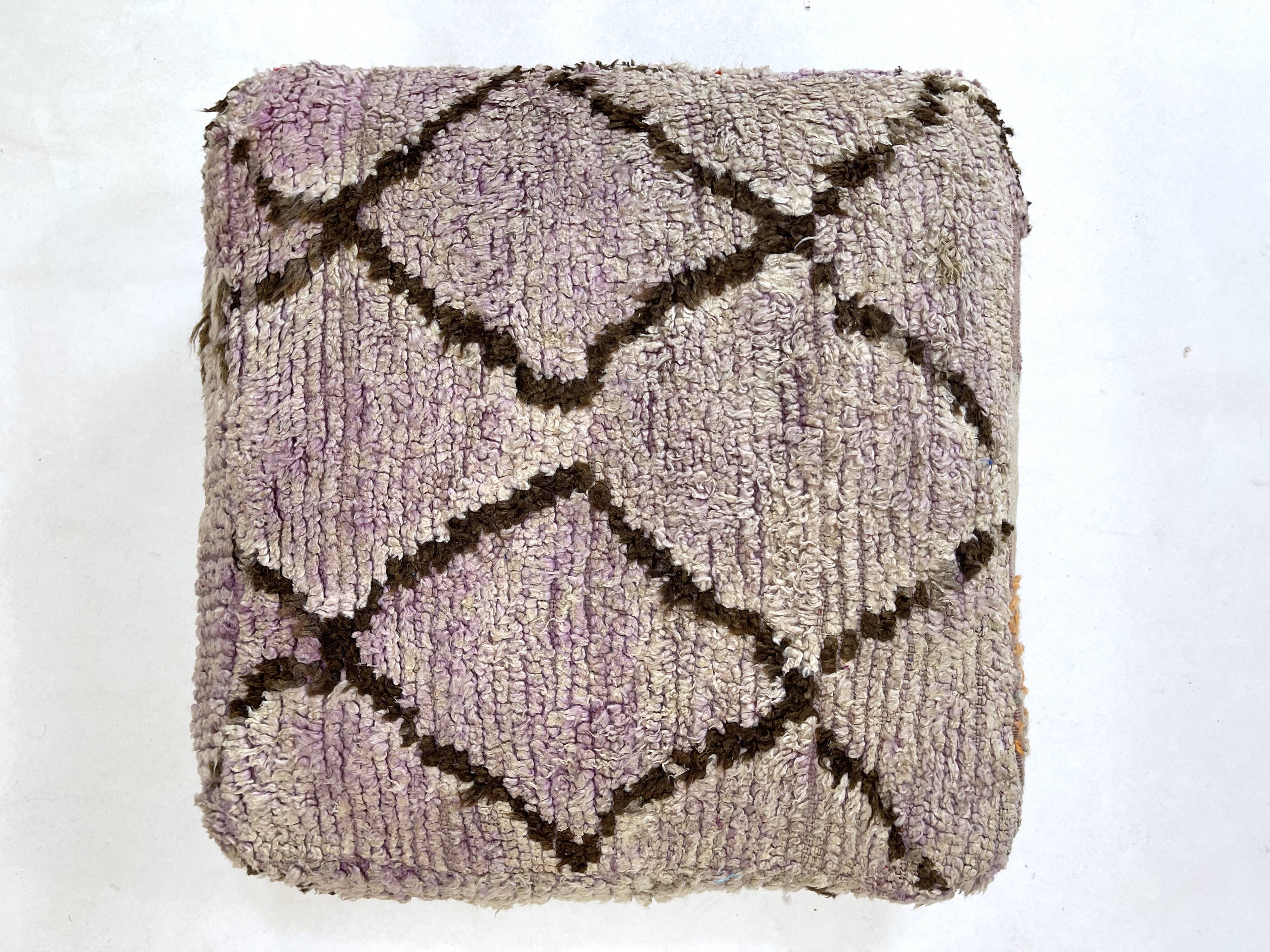 Moroccan kilim pouf