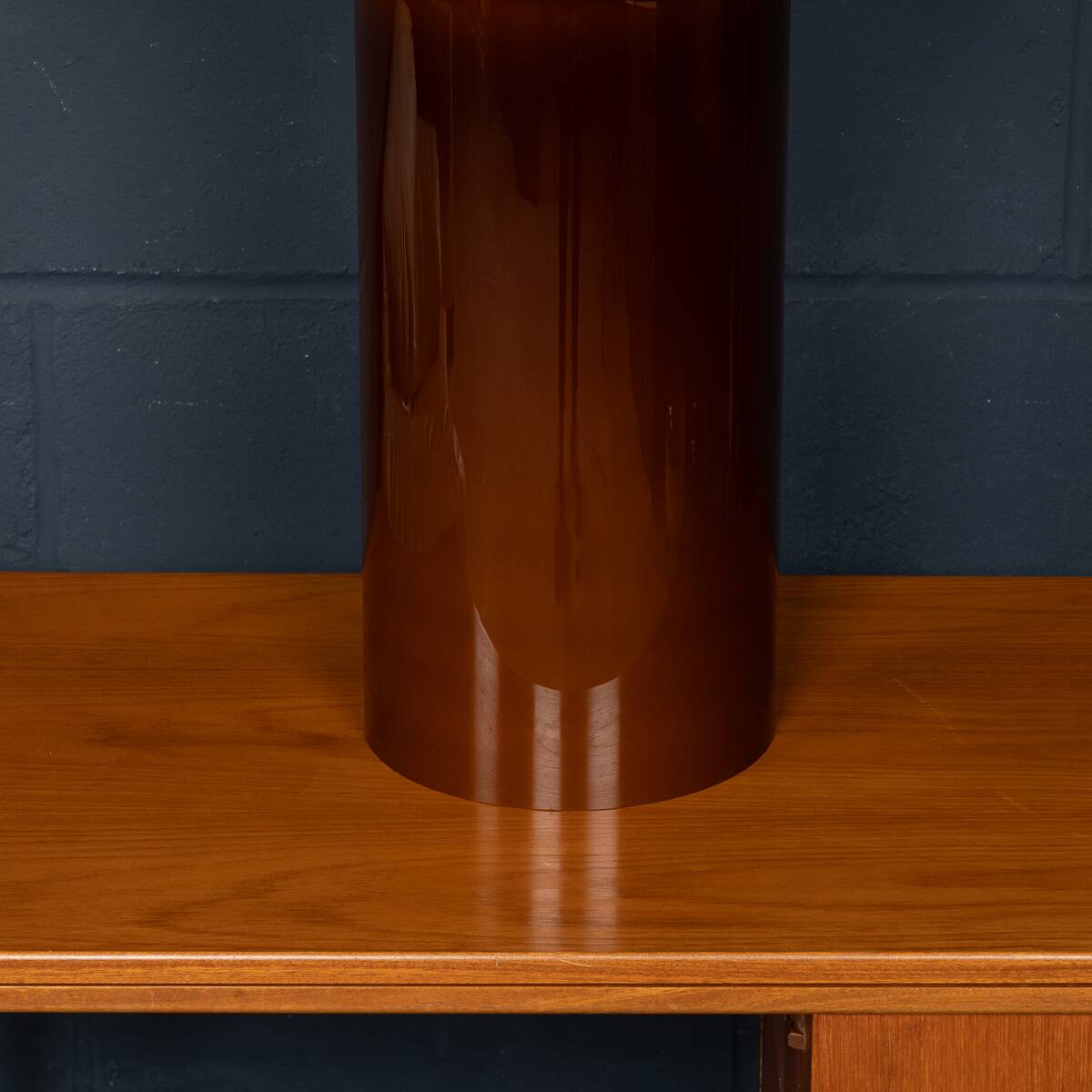 21stc italian contemporary hand-blown glass lamp, murano