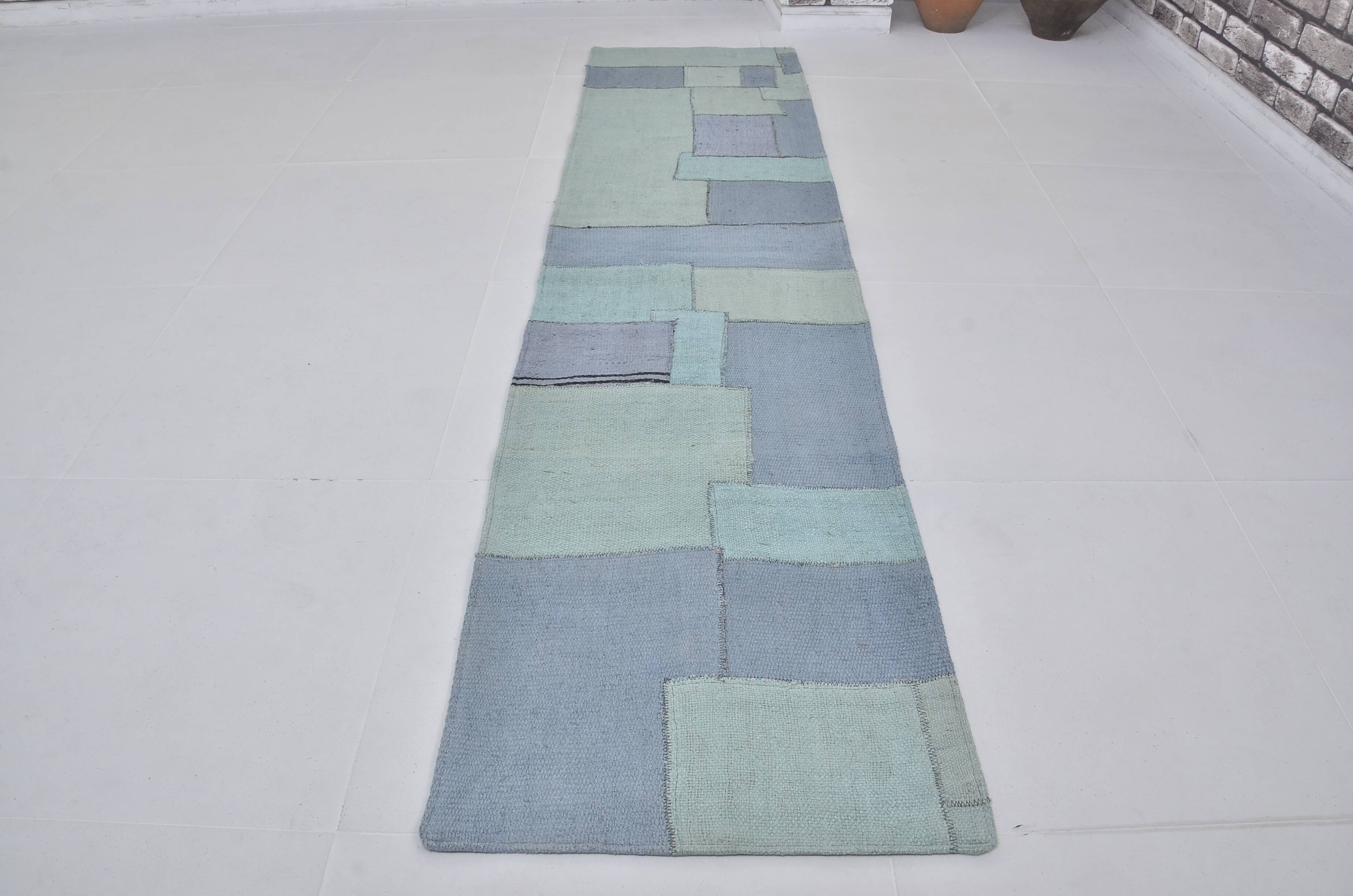 Vintage Decorative Hemp Kilim Runner sku 3883