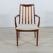 Mid-century teak and fabric dining chairs by Leslie Dandy for G-Plan, 1960s, Set of 8