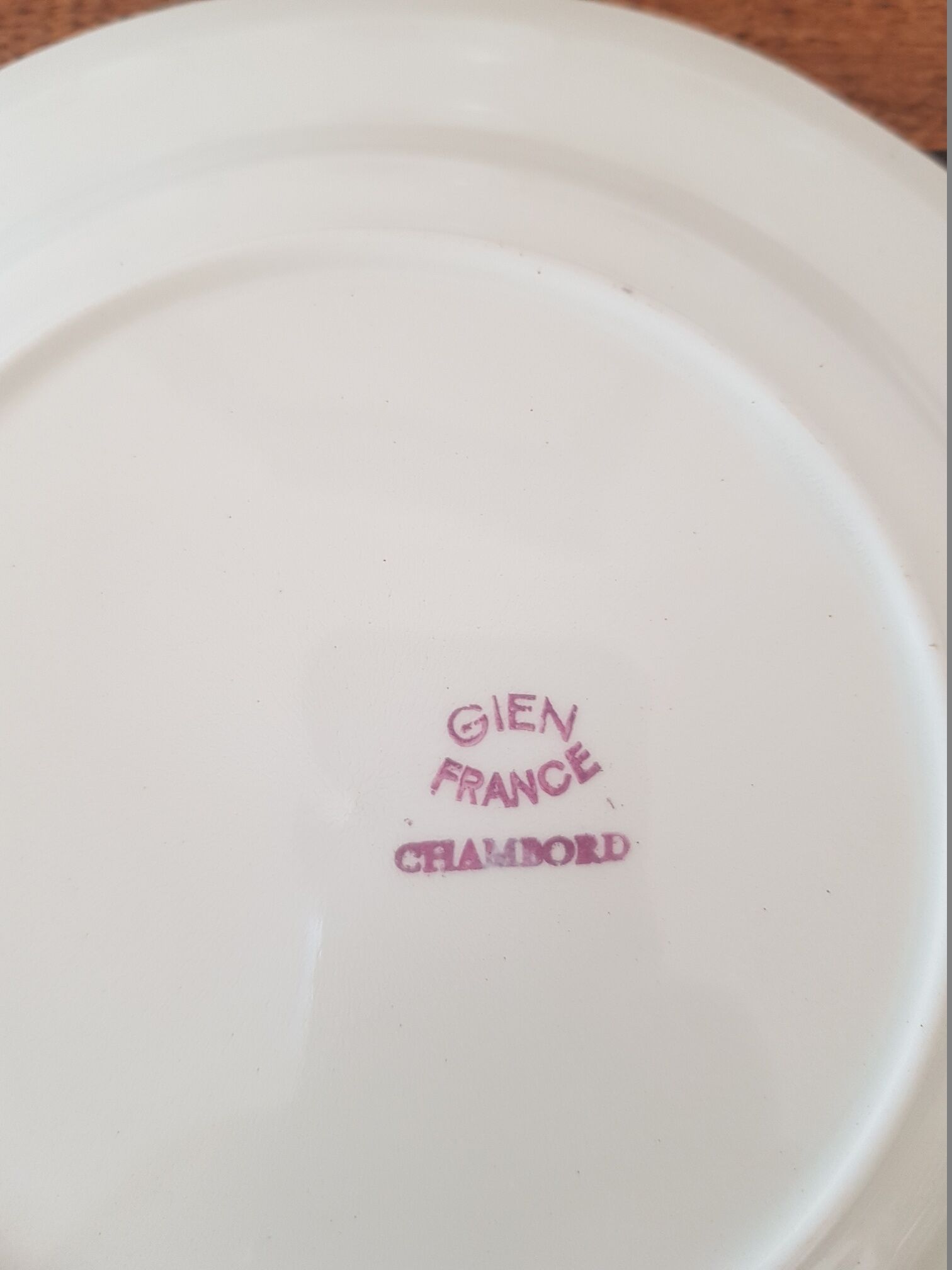 12 Gien Chambord flower dessert plates