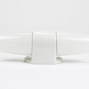 Applique murale double blanche de Wilhelm Wagenfeld, Bauhaus, Allemagne, années 1950.