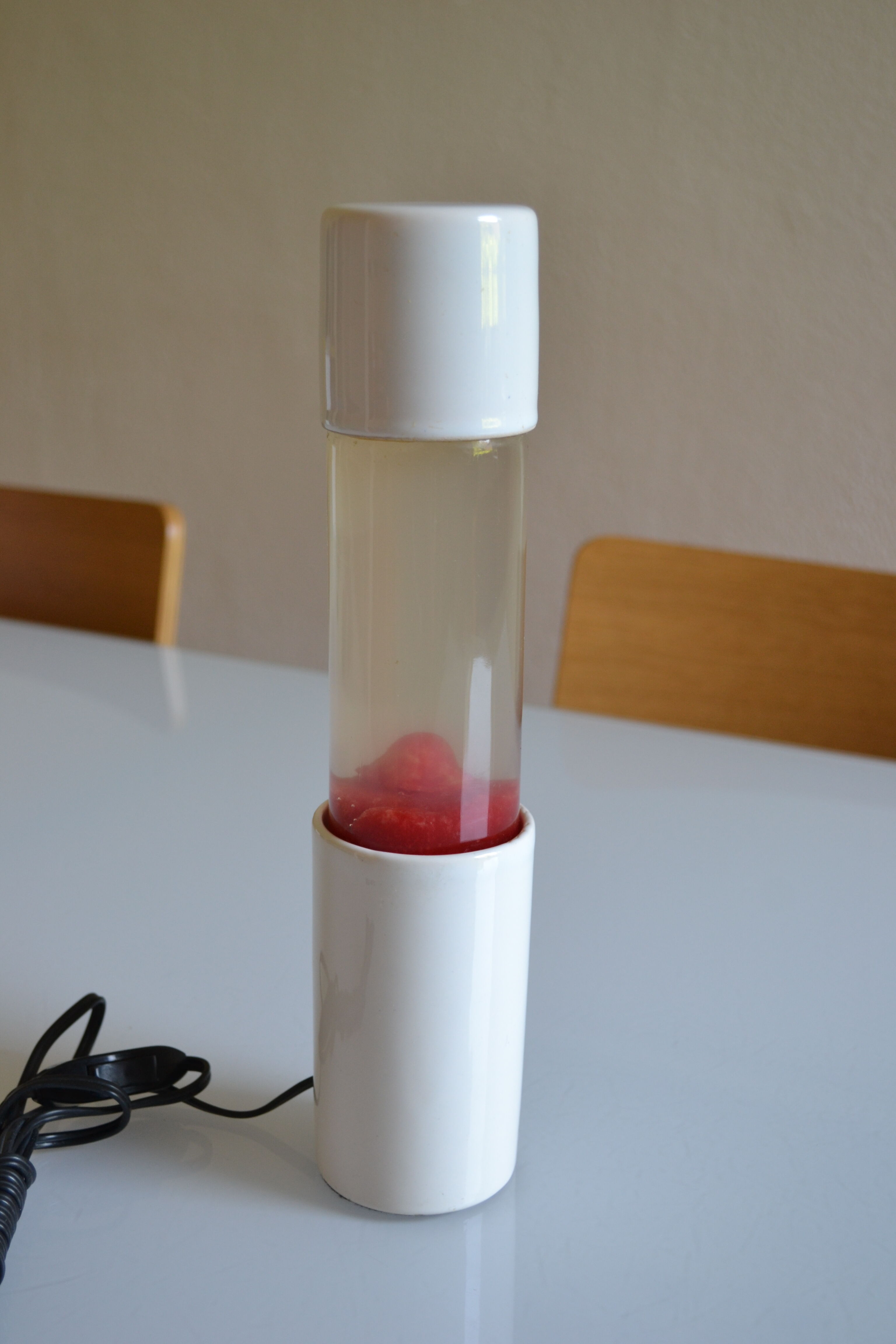 Psychedelic lamp 70's lava space age