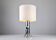 Lampe de table sculpture en acier
