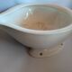 Cabin sink original liner, cracked faience