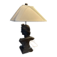 Lampe de table vintage avec base en buste sculpté