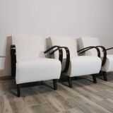 Armchairs by Jindrich Halabala, 1940s, Set of 3
