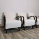Set de 3 fauteuils par Jindrich Halabala, 1940s