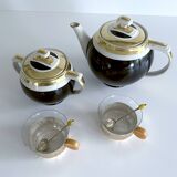 Art Deco Coffee Teapot Set with Cups