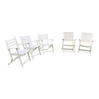 5 garden chairs 1970-1980