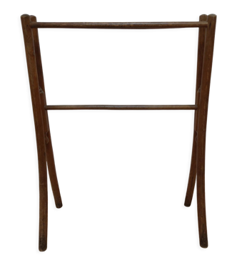 Porte serviette en bois sculpté époque Art Nouveau