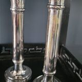 Pair of silver candlesticks