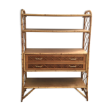 Rattan shelf
