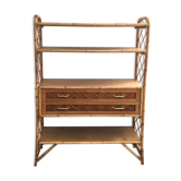 Rattan shelf