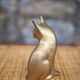Vintage statue, brass cat statue, cat figurine, cat statue, collection, brass cat
