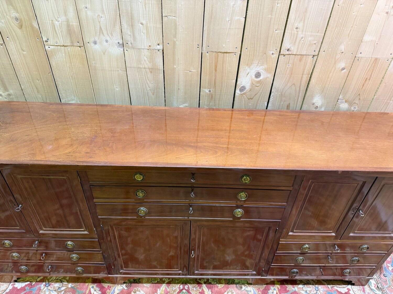 Enfilade anglaise époque XIXe siècle – Acajou massif – Style Géorgien