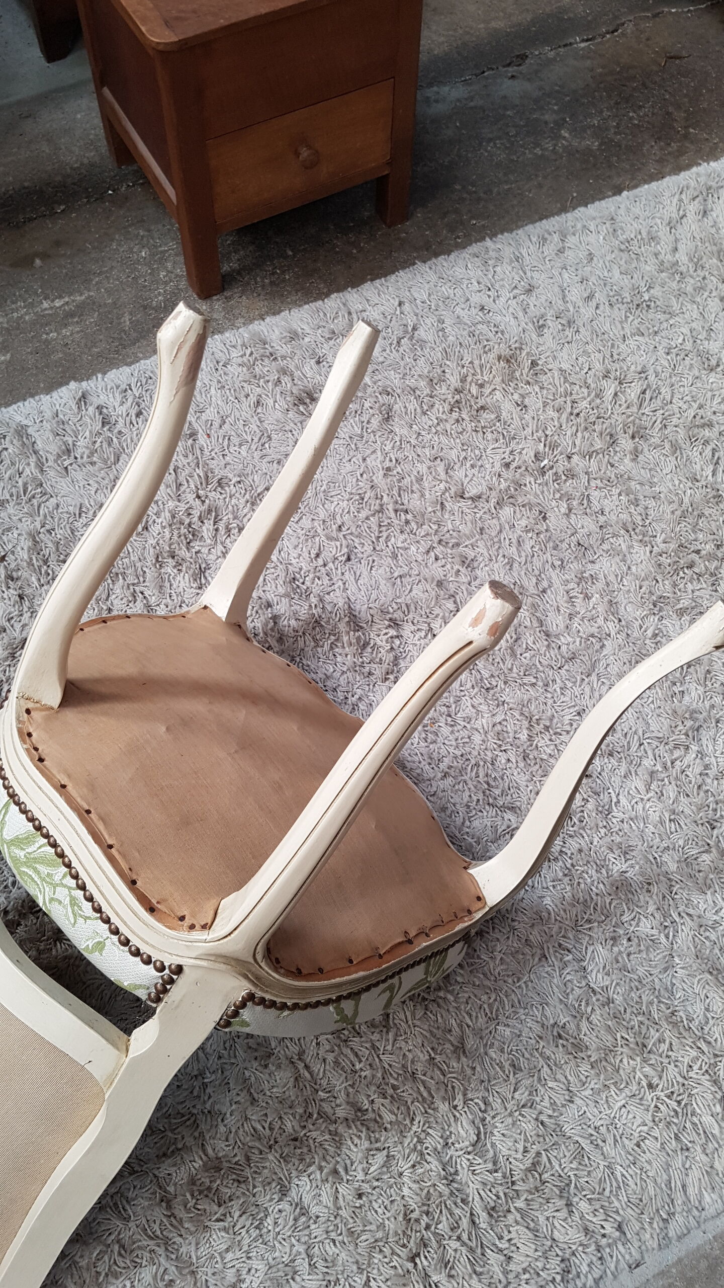 Louis XV style bedroom chair