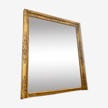 Old mirror louis philippe gilded regency empire 135x160cm