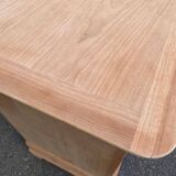 Louis Philippe rustic buffet, vintage, renovated in wood from the 1960s.