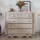 Commode art déco pied moustache