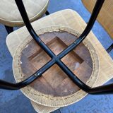 2 chairs and 2 vintage stools from the 60s-70s