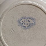 Set of plates in faience U&C Sarreguemines