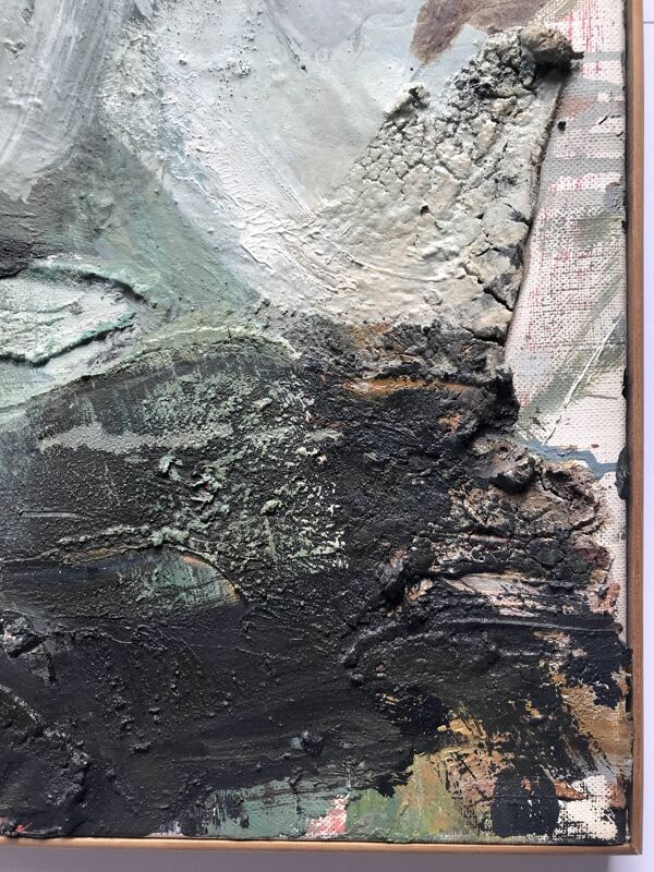 Paul BUTTI, Enval, vers 1990. Huile sur toile signée au pinceau