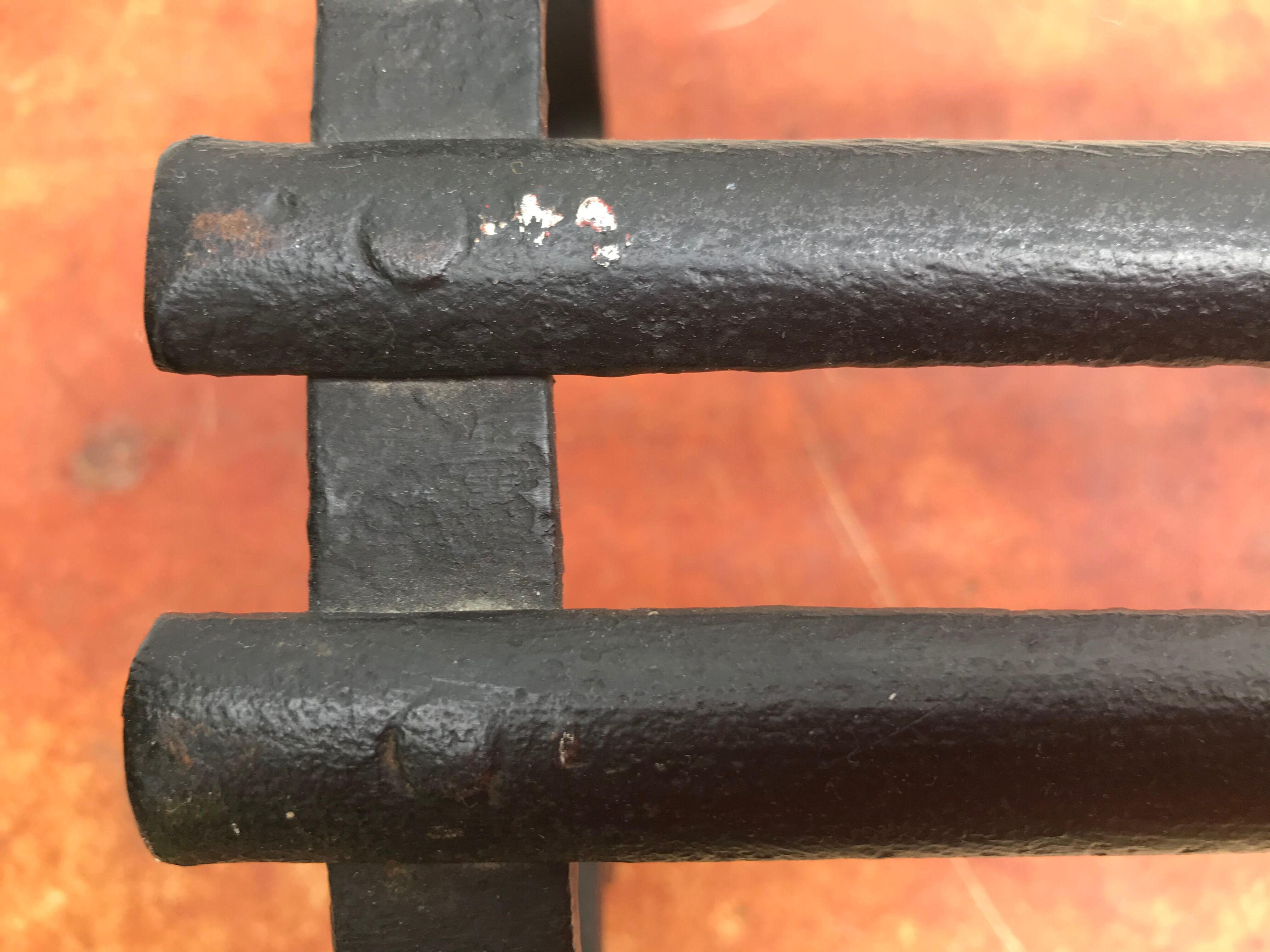 Wrought iron footrest