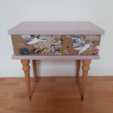 Vintage bedside table revamped