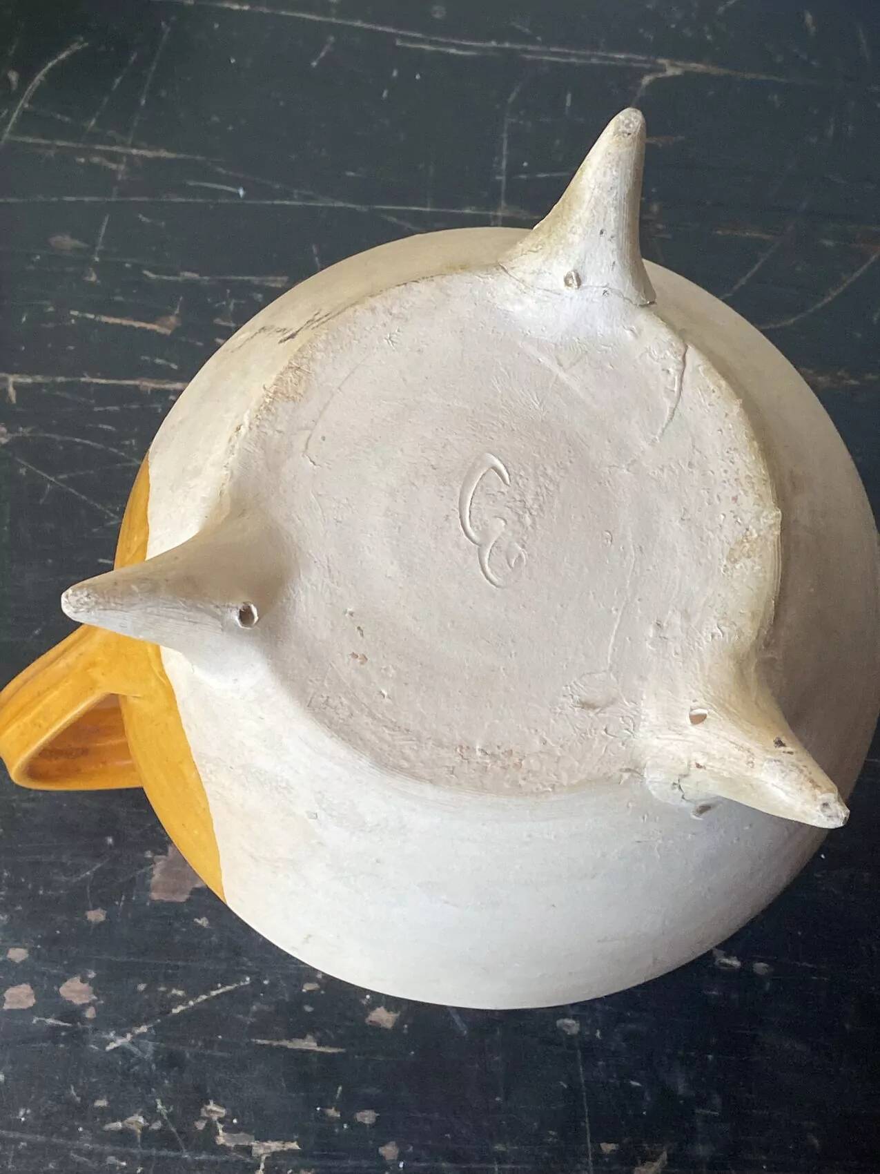 Cruche provençale en terre cuite vernissée, XXème siècle