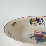 Large hollow dish Digoin Sarreguemines model Agreste, 1960