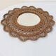 Mirror sun bohemian vintage braided fiberglass 50x50cm