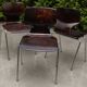 Lot of 12 Flötotto Pagwood design chairs from 1970.