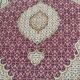 Handmade burgundy wool Persian rug 100x155cm