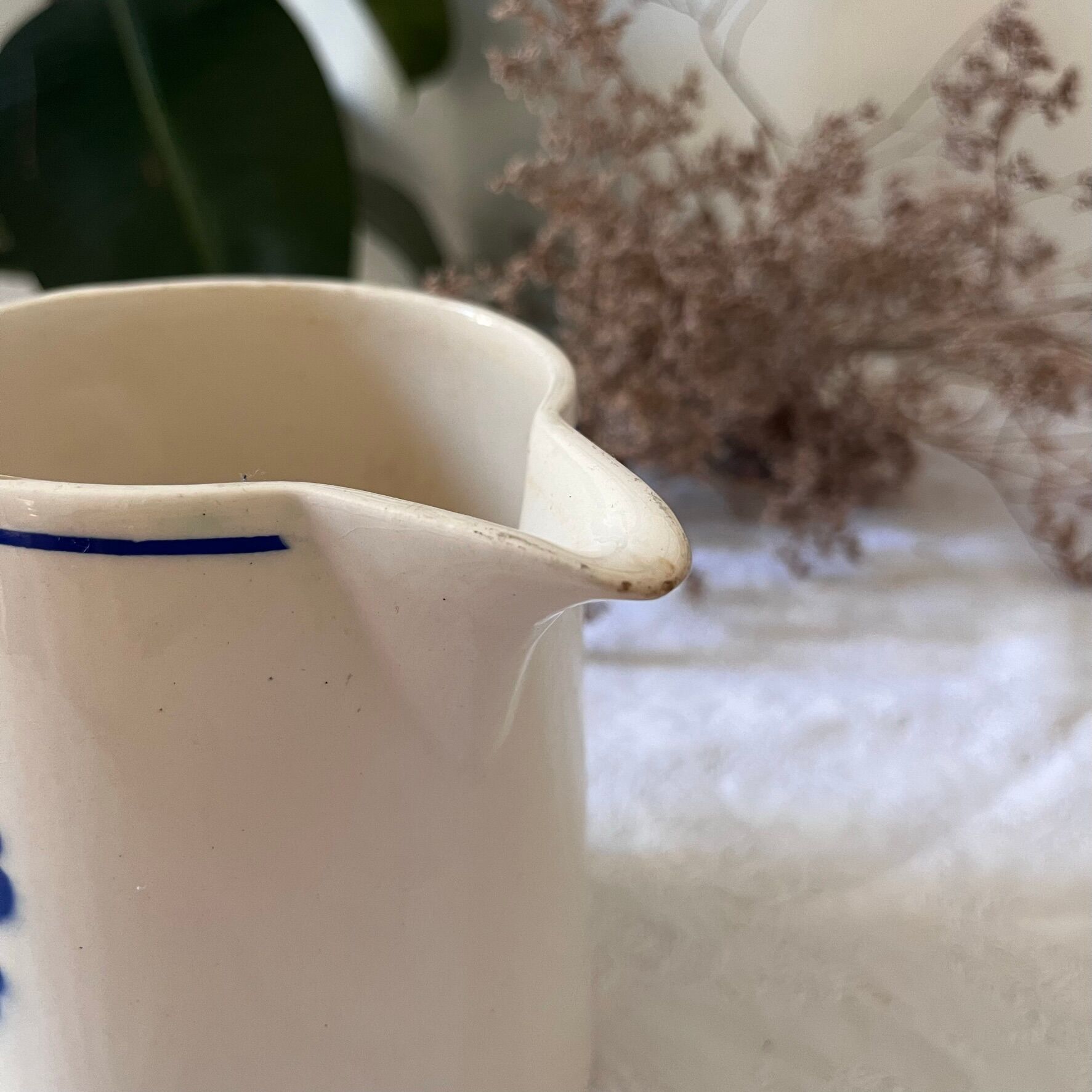 Milk pot or broc in Badonviller earthenware
