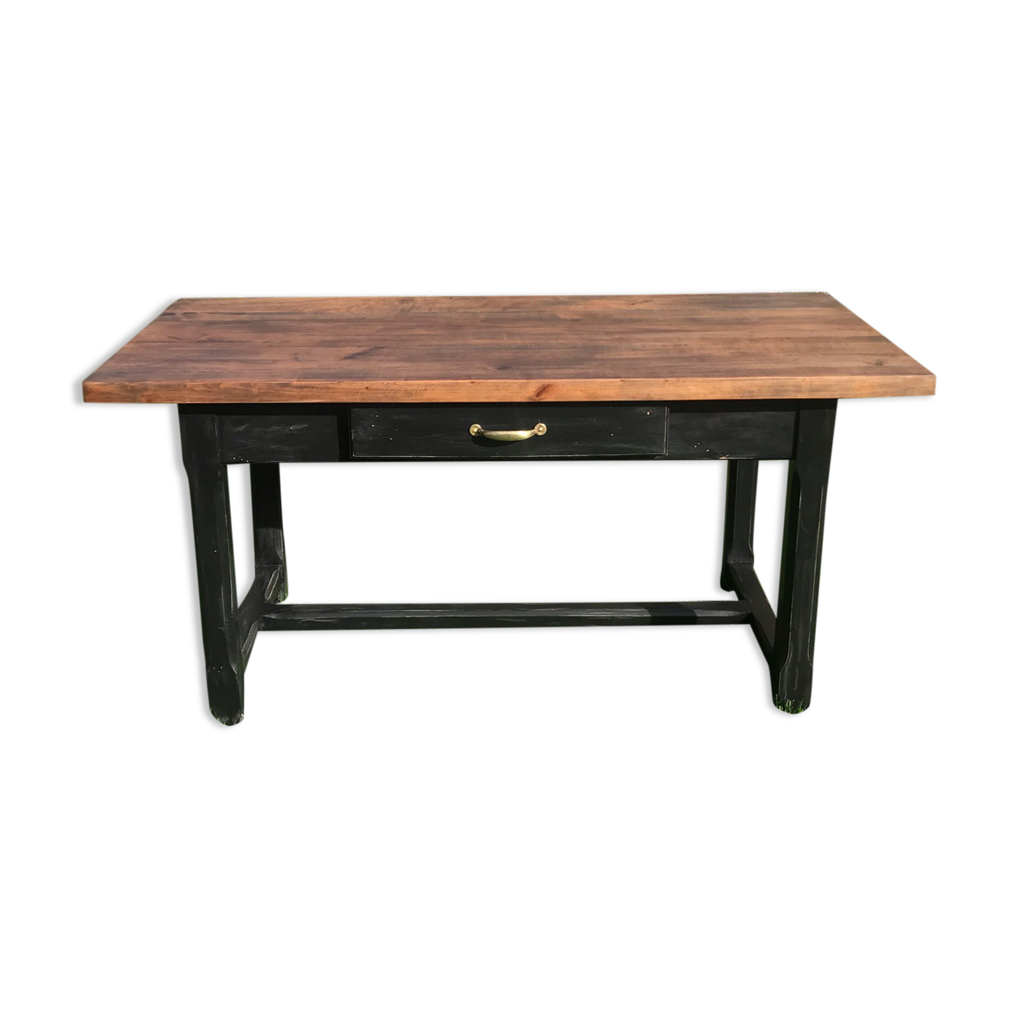 Solid wood farmhouse table