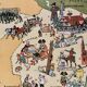 Vintage poster illustrated map of Alsace 1945 - JP Pinchon