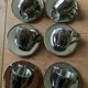 Set of 6 "Space Age" mirror polished stainless steel espresso cups - Sola Swi