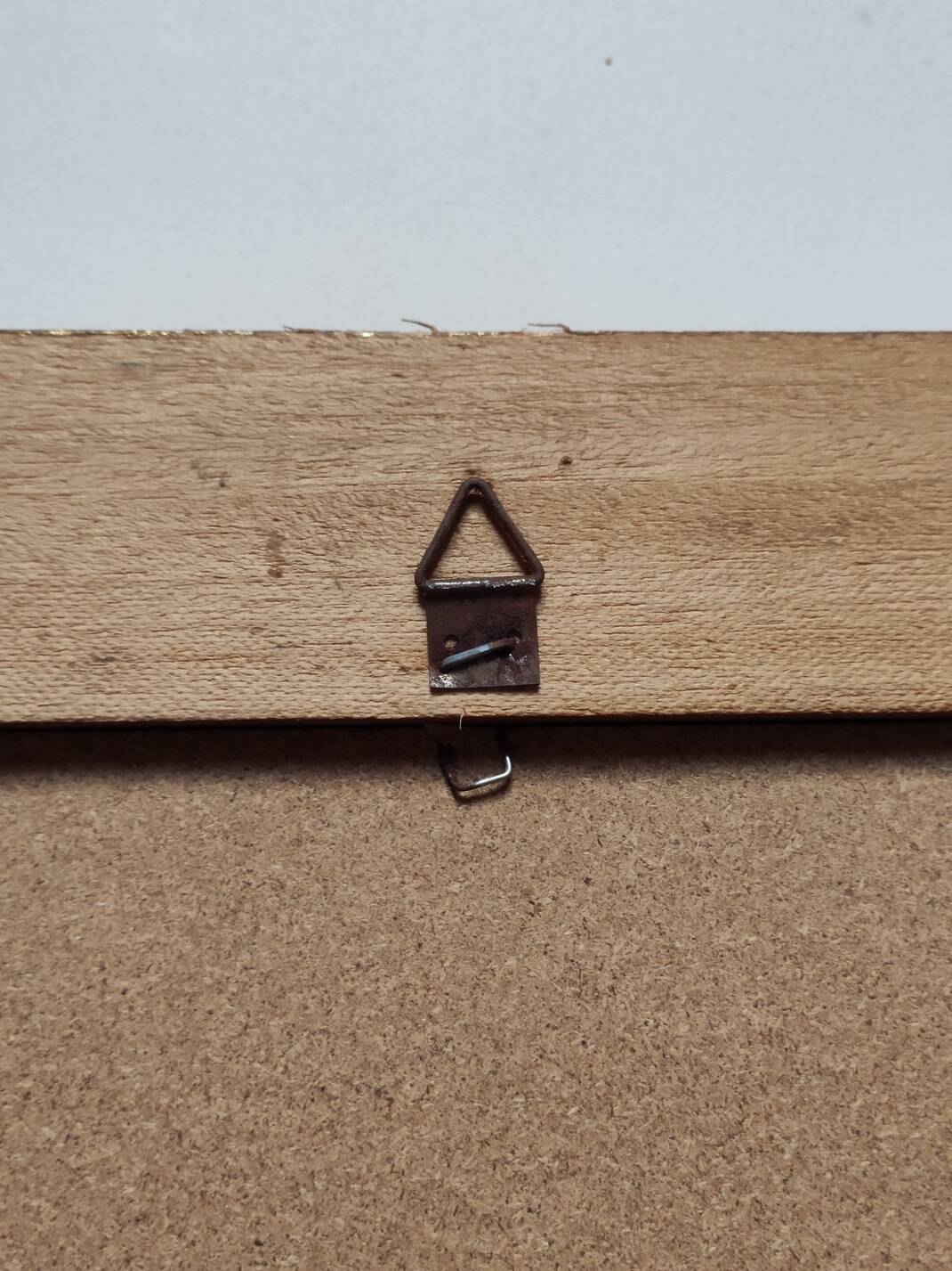 Large painted wood mirror