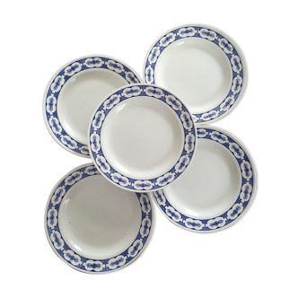 Retro blue pink plates