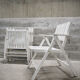 Set of 4 folding garden chairs Youpy, René Gleizes, vintage 60s