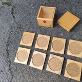 Box 8 under glass under bock wood and vintage cork