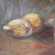 Tableau vintage huile sur toile signée