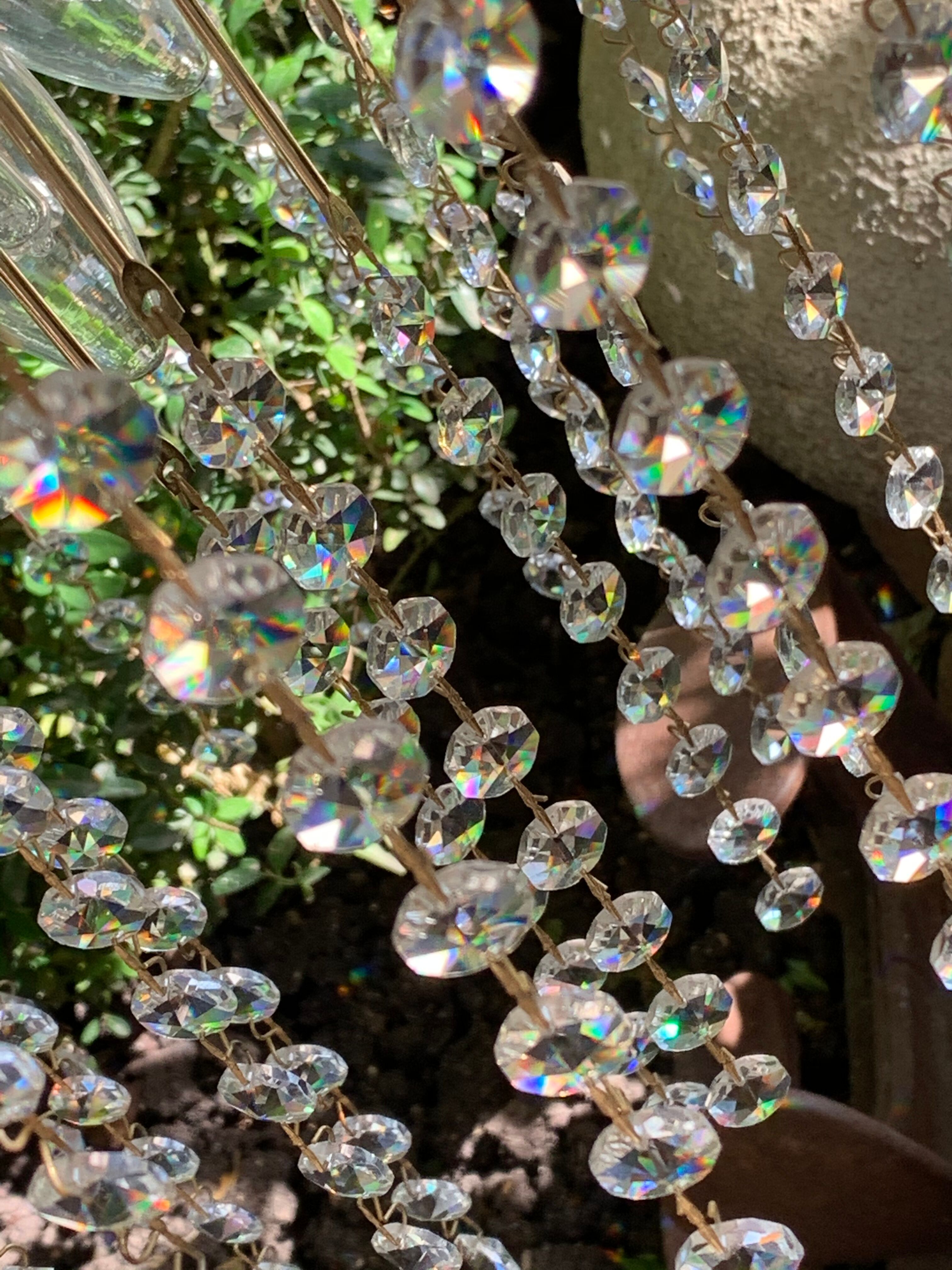 Crystal spider chandelier 1970