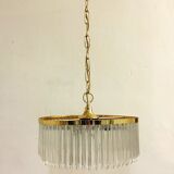 Lamp "Venini" with circular glass ceiling. Italy 1970s.
