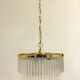 Lamp "Venini" with circular glass ceiling. Italy 1970s.